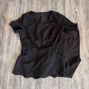 Jaanuu black scrub set